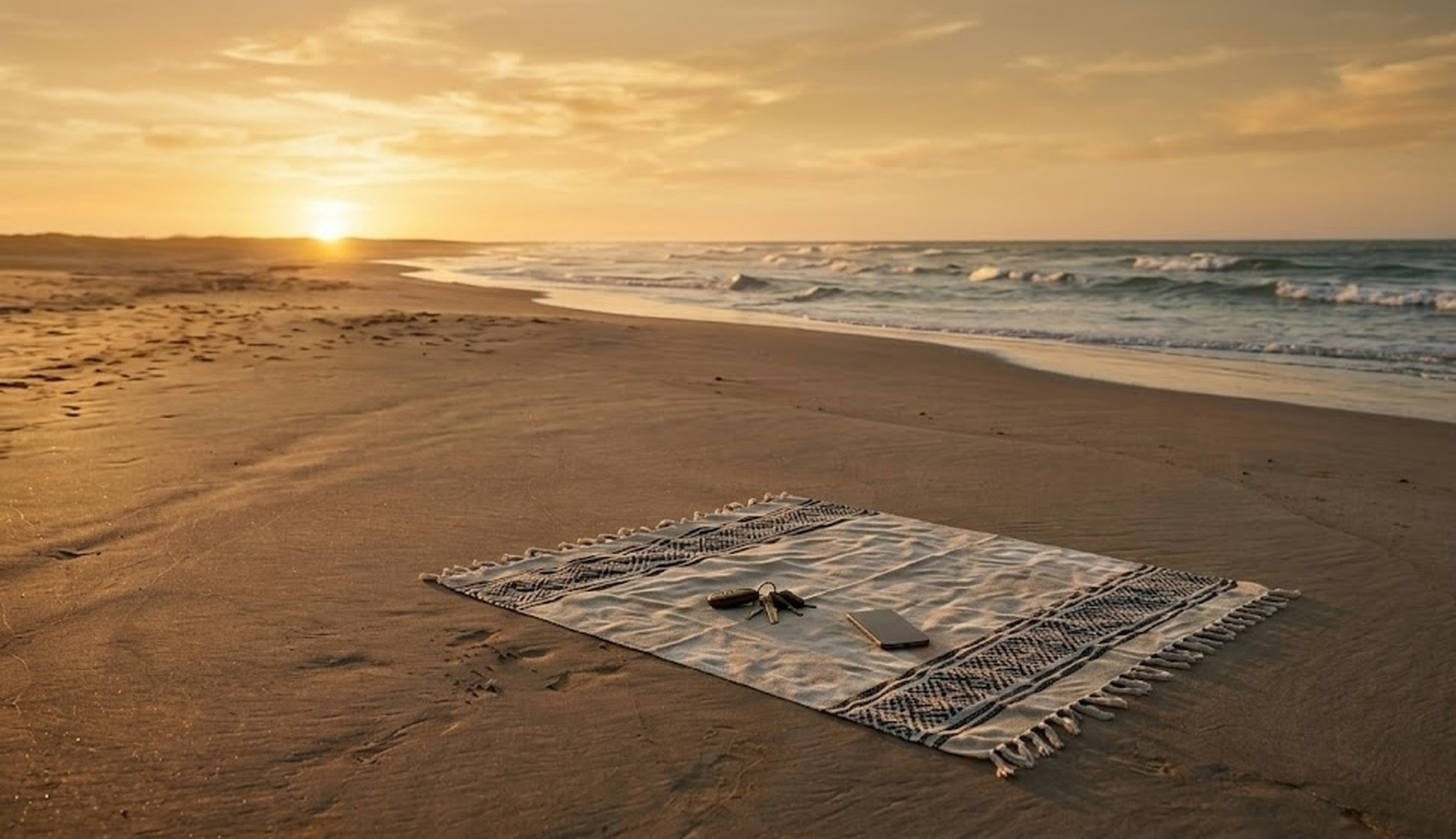 Beach at golden hour